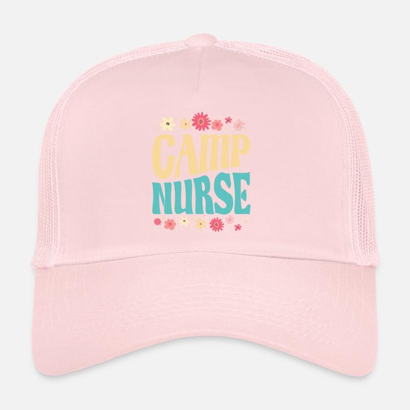 Camping Krankenschwester Blumen Design Trucker Cap