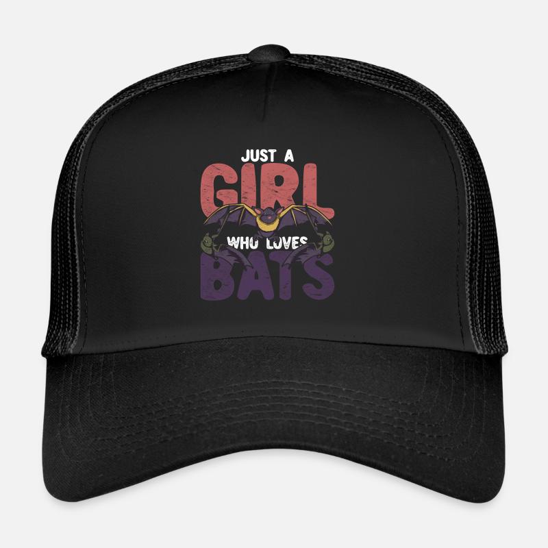 Nur ein Mädchen das Fledermäuse liebt Fledermaus Trucker Cap