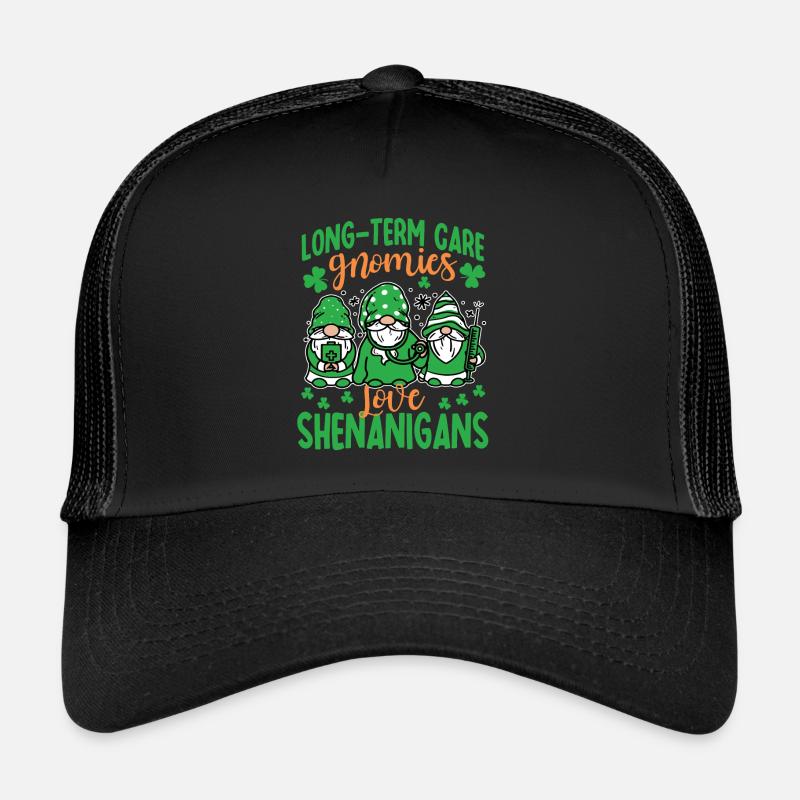 Soins nain de la Saint-Patrick Casquette trucker 