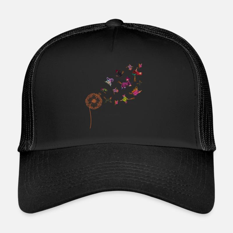 Gruseliges Hexen Geschenk Pusteblume Halloween Trucker Cap