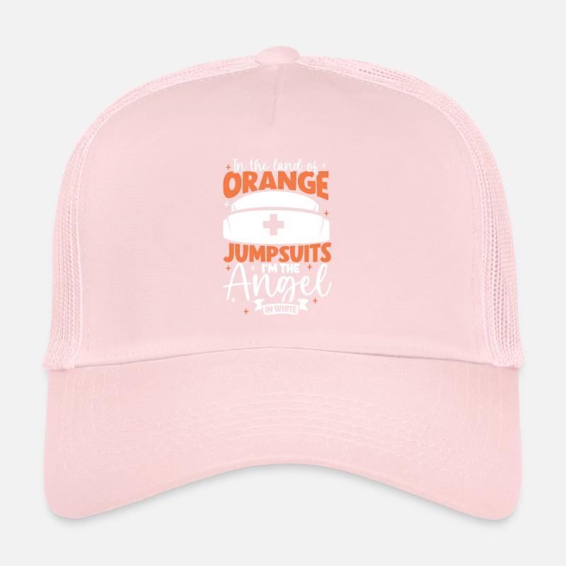 Ange en blanc - infirmière en prison Casquette trucker 