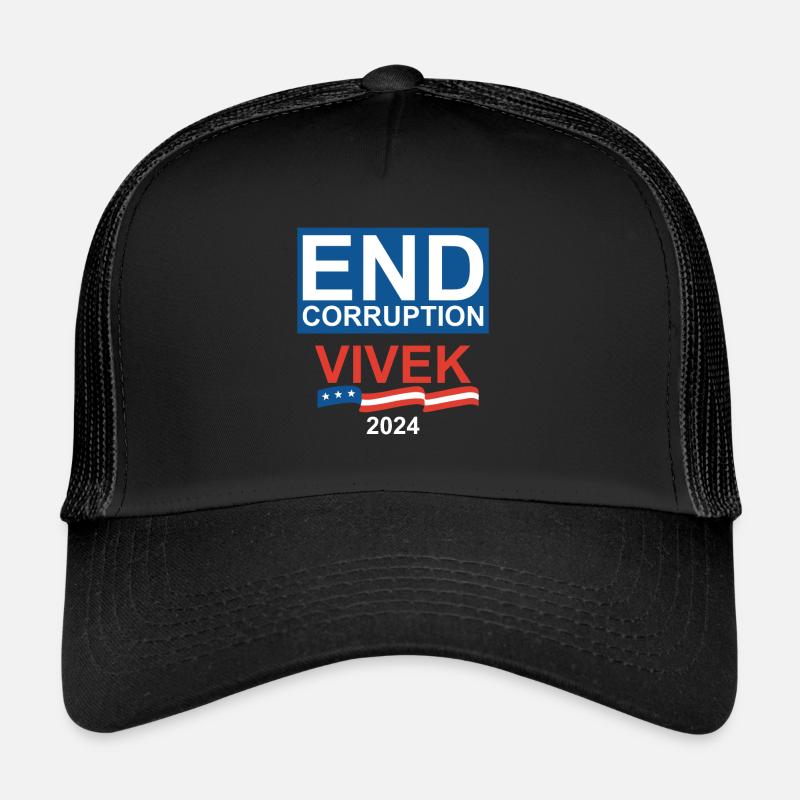 End Corruption Vivek Ramaswamy 2024 Trucker Cap
