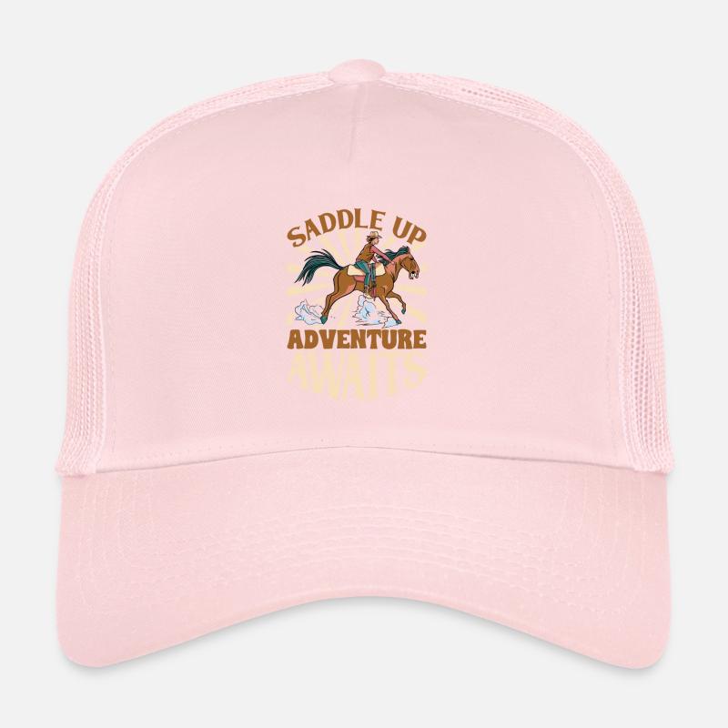 Selle - l’aventure vous attend - chevaux Casquette trucker 