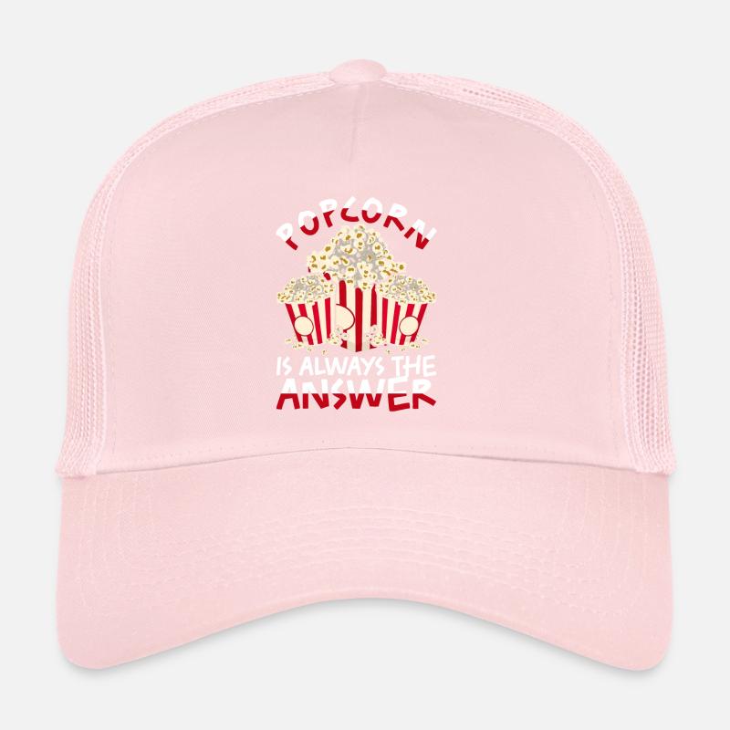 Popcorn Lover Snack Gift Funny Popcorn Trucker Cap