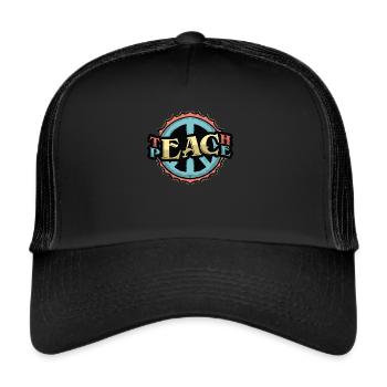 Teaching Peace - Trucker Cap - black/black - Front