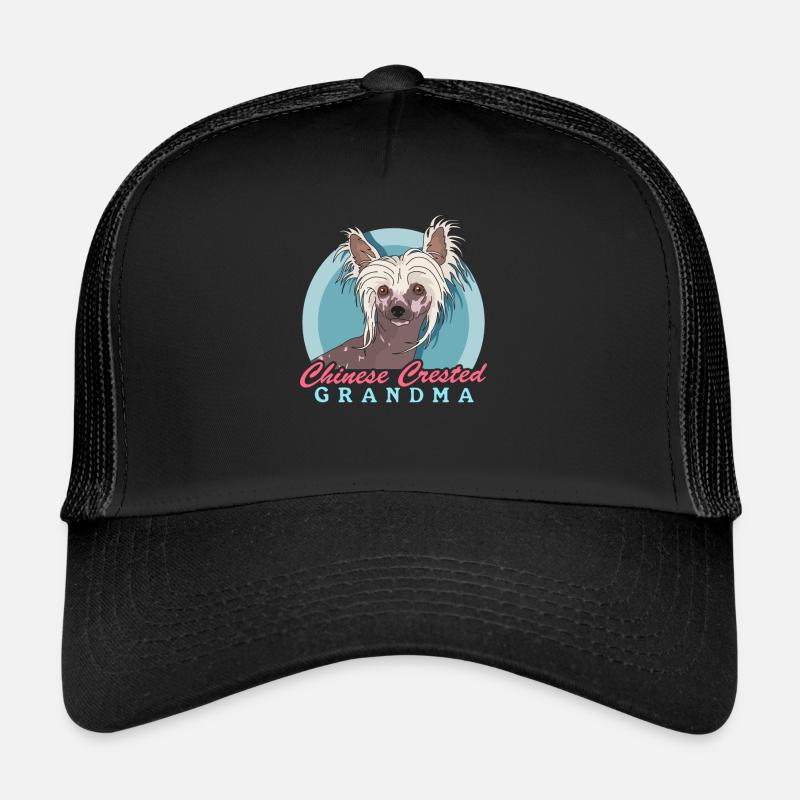 Chinese Crested Granny Chinese Crested Dog Trucker Cap