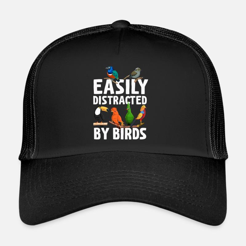 Facilement distrait par les oiseaux Bird Lover Casquette trucker 