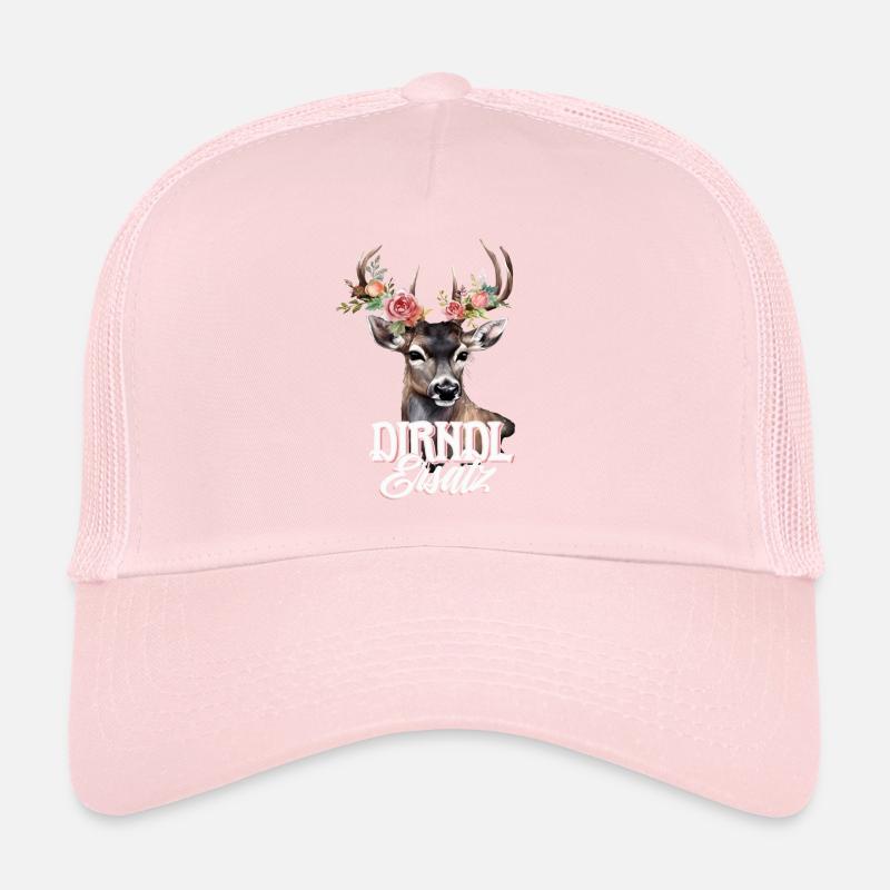 Dirndl Replacement Deer Deer Antler Roses Trucker Cap