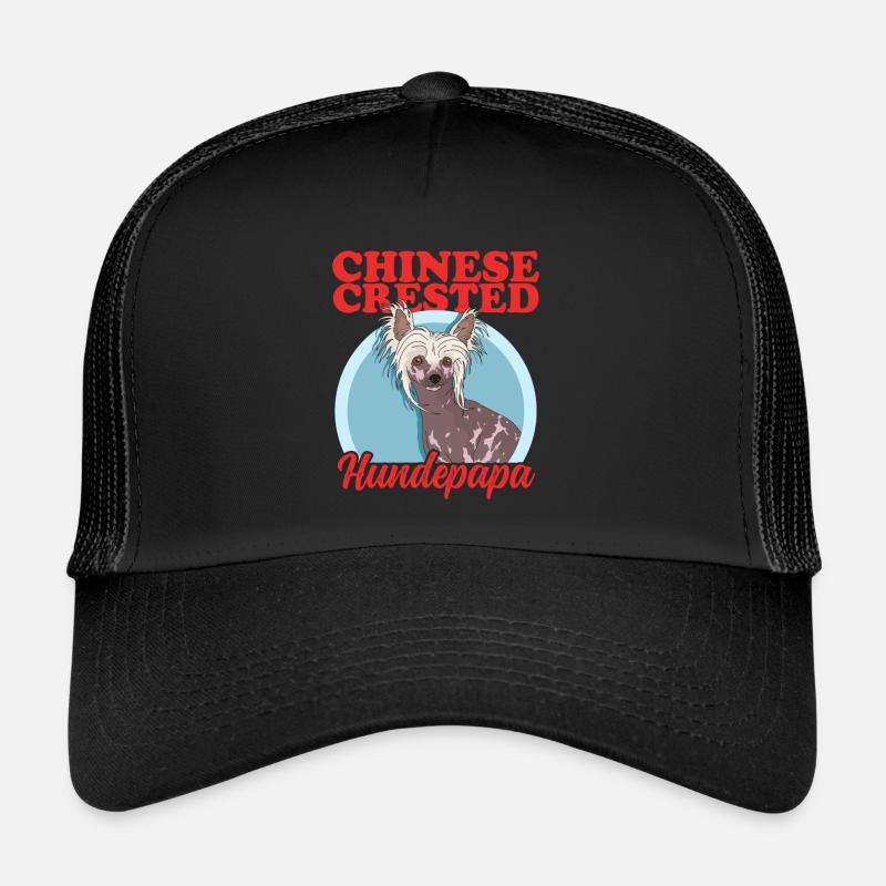 Chinese Crested Dog Daddy Crested Dog Dad Gift Trucker Cap