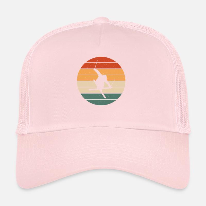 Retro Freestyle Ski Design Trucker Cap