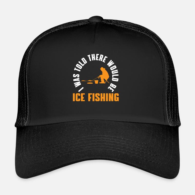 Drôle de cadeau de pêcheur sur glace Casquette trucker 