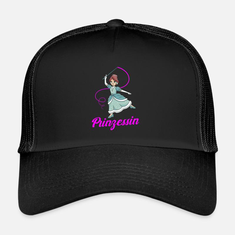Prinzessin - Trucker Cap - Schwarz/Schwarz