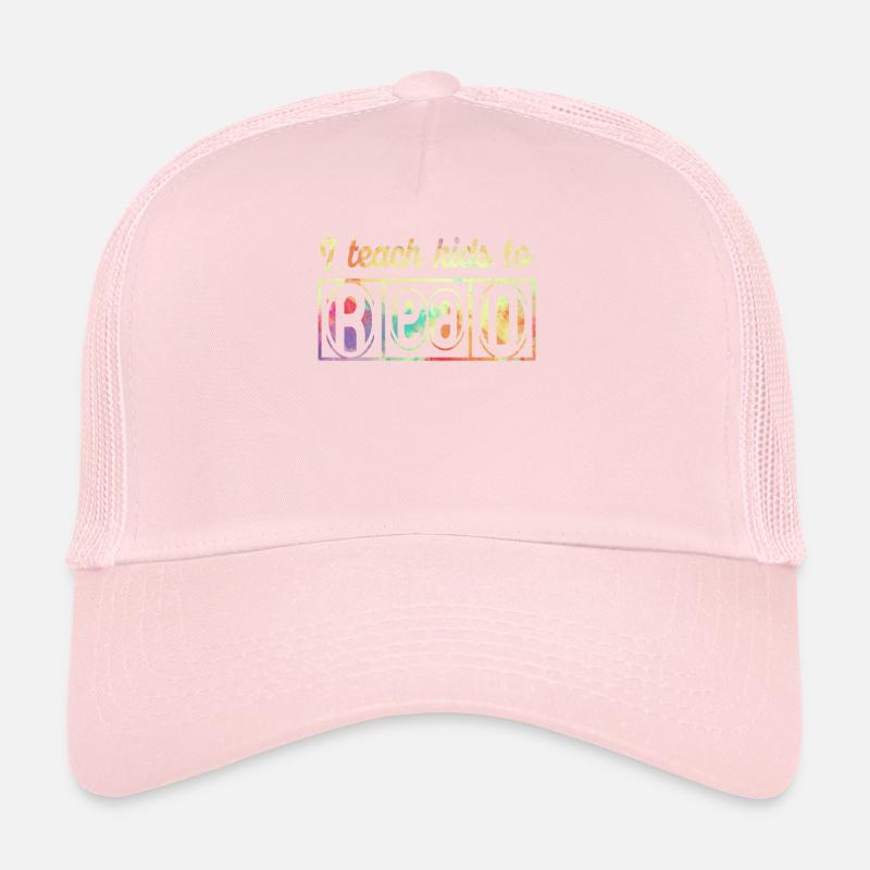 I Teach Kids To Read Science Teachers Reading Trucker Cap