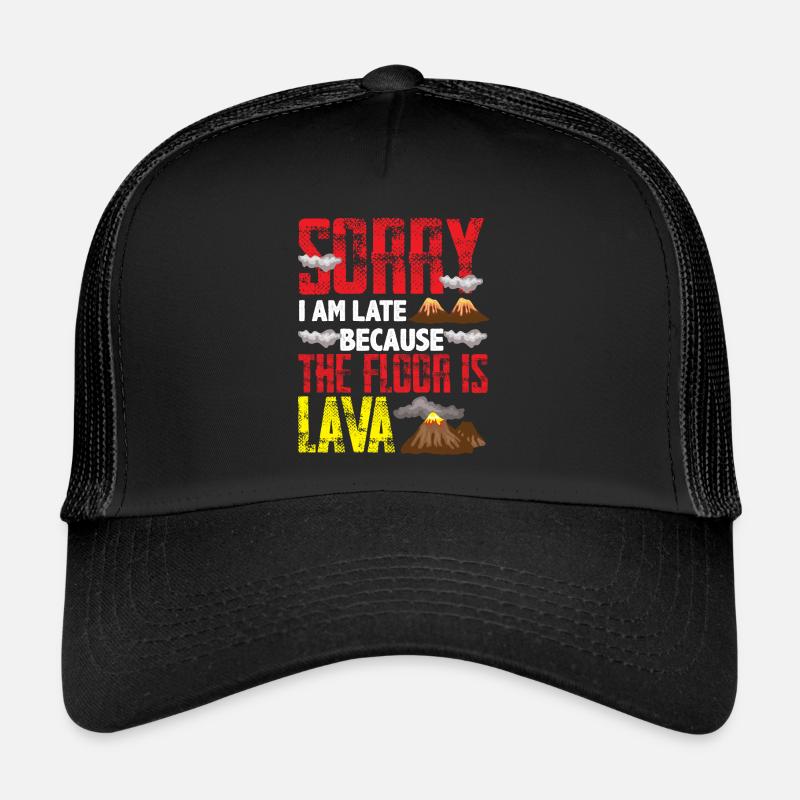 Ground Is Lava Volcano Lover Jeux de volcano Casquette trucker 