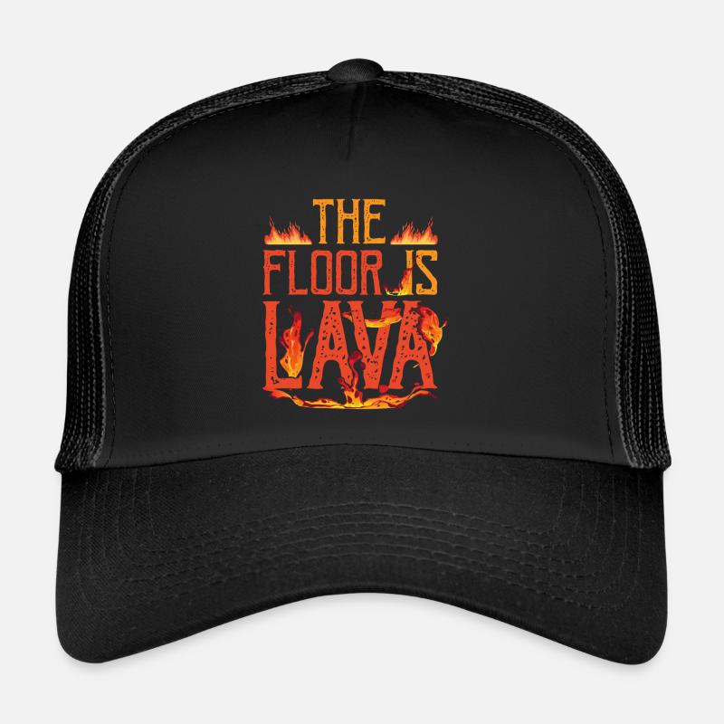 Le sol est Lava Volcano Games Championships Casquette trucker 