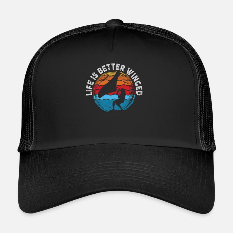 Das Leben Ist Besser Winged Wing Folienflügel Trucker Cap