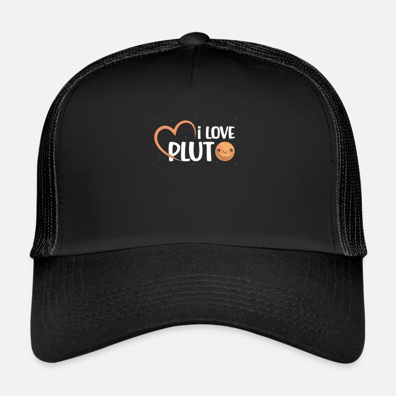 I Love Pluto Dwarf Planet Solar System Astronomer Trucker Cap