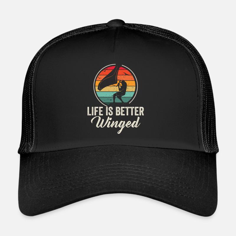 Das Leben Ist Besser Winged Wing Folienflügel Trucker Cap