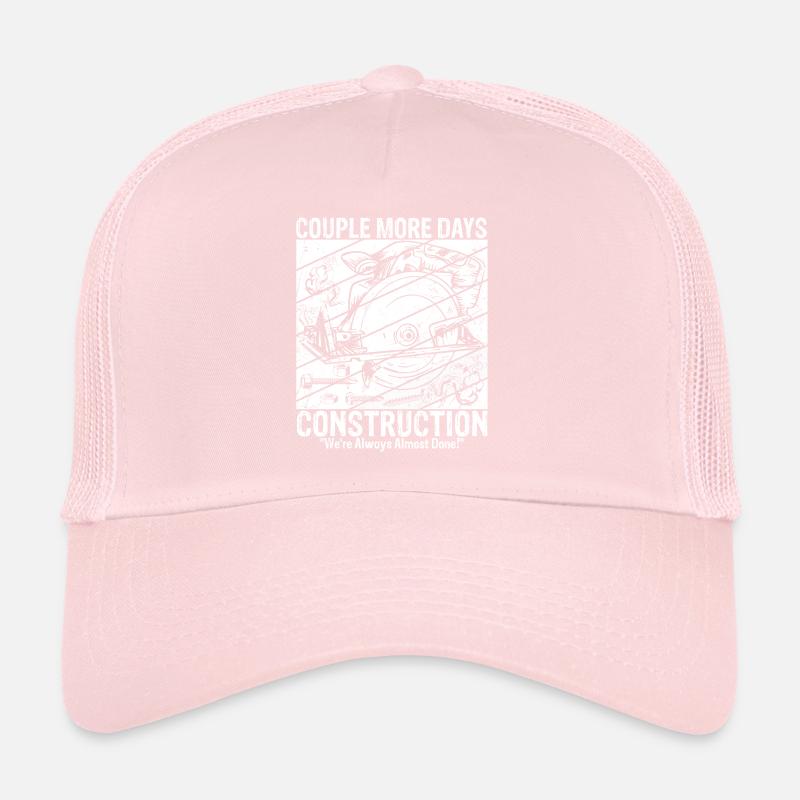 Construction Construction Site Construction Worker Building Family Roof Trucker Cap