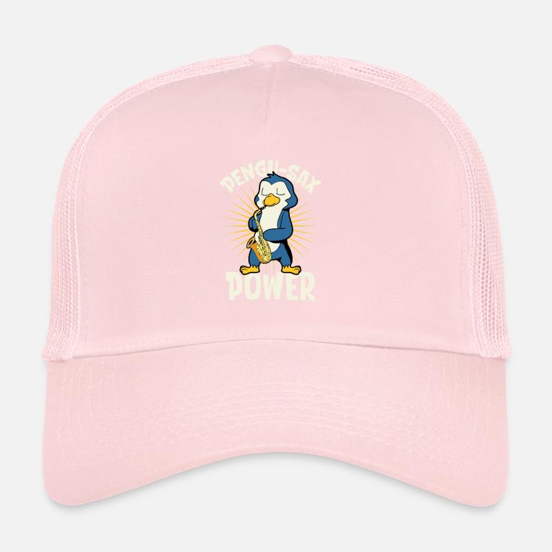 Pengu-Sax Power - Pingouin au saxophone Casquette trucker 