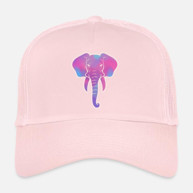 Bunter Elefant Elefantenhüter Trucker Cap