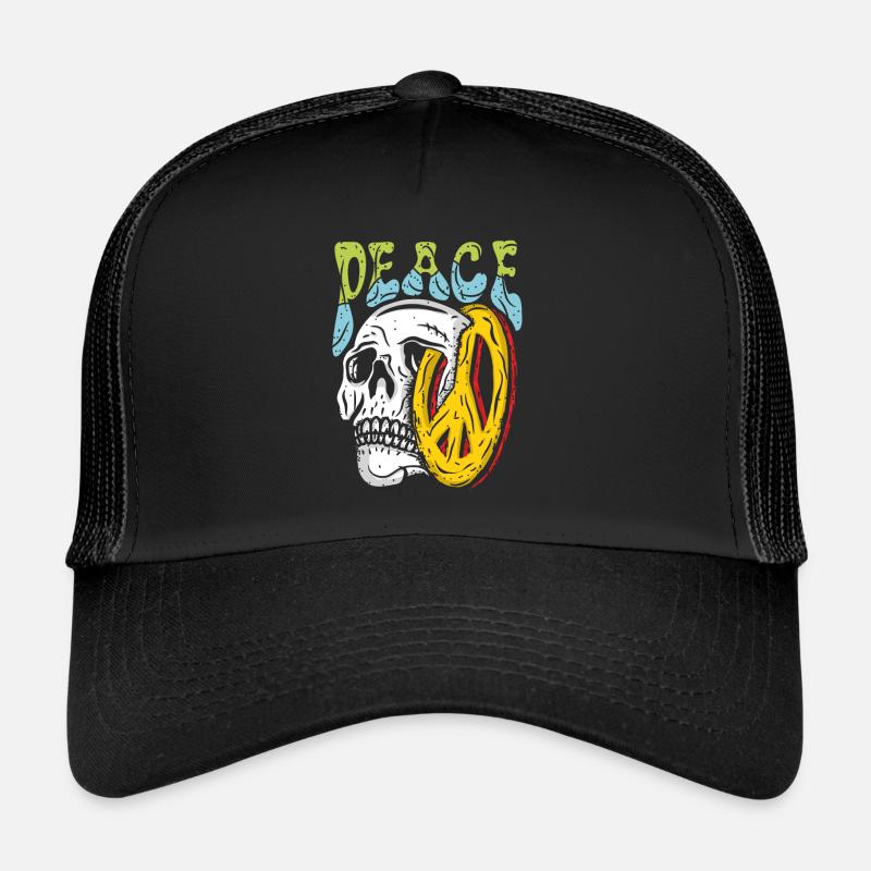 Peace Skull Trucker Cap