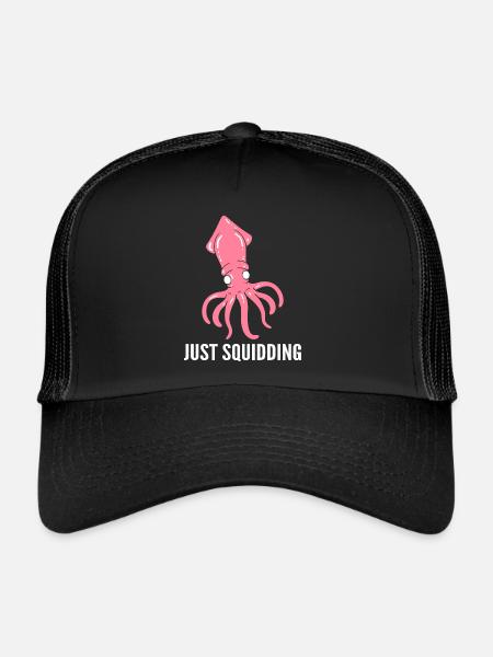 Just Squidding Marine -Zoologe - Trucker Cap - Schwarz/Schwarz