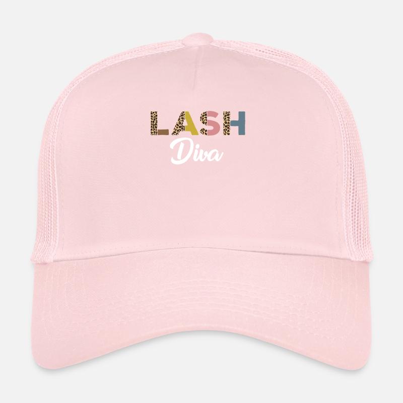 Diva des cils drôle avec imprimé léopard Casquette trucker 