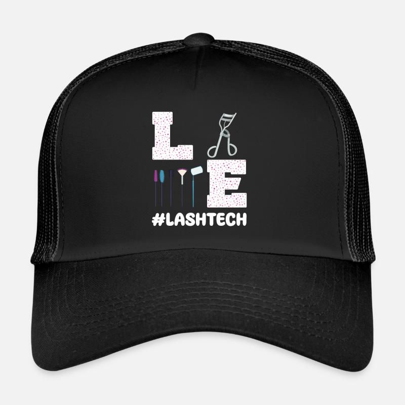 Equipement de technicien en cils Extensions de cils Casquette trucker 