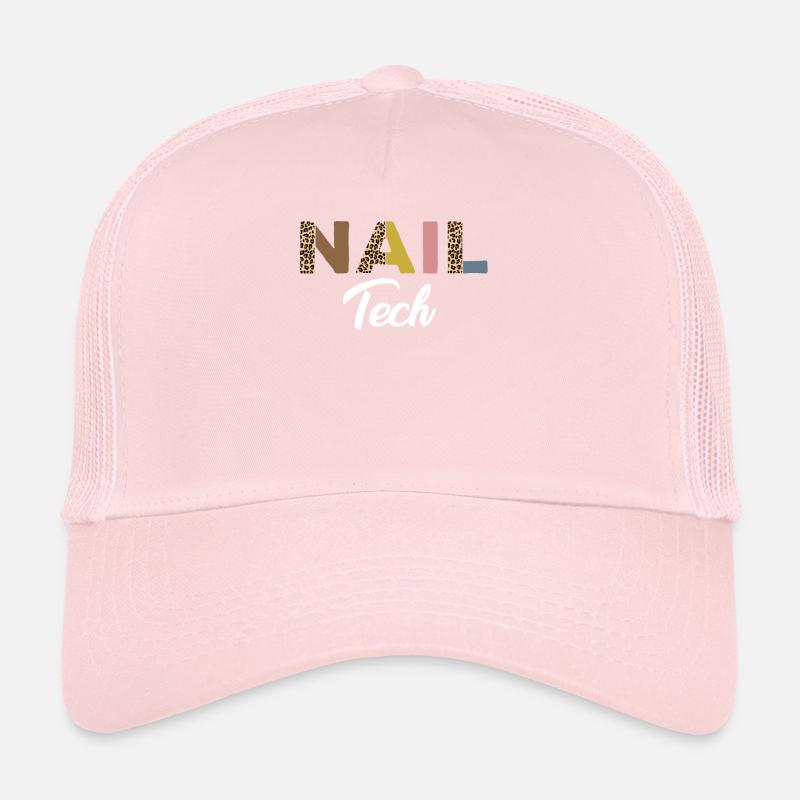 Technicienne des ongles Impression Léopard Casquette trucker 