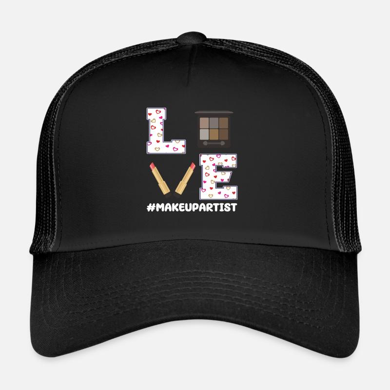 Conception de maquilleuse pour la Saint-Valentin Casquette trucker 