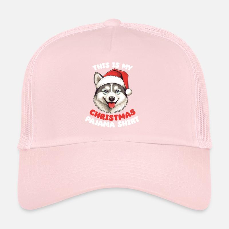 Husky Noël Pyjamas Chiens Casquette trucker 