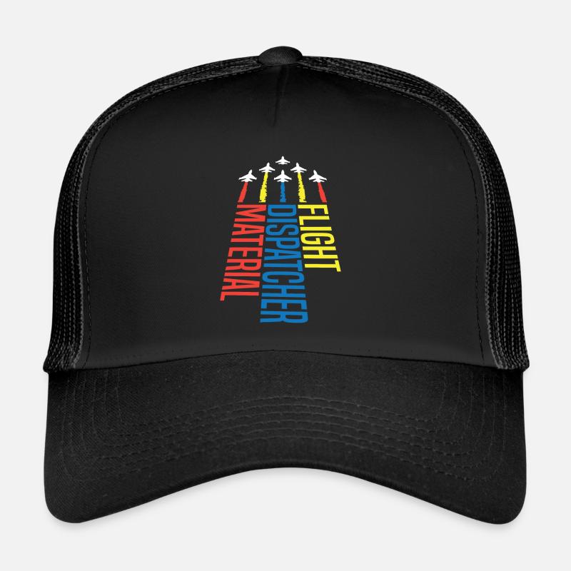 Notruf Leitstelle Einsatzzentrale Jets - Trucker Cap - Schwarz/Schwarz