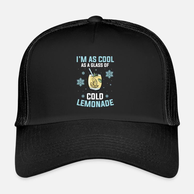 Cold Lemonade Snow Lemon Juice Winter Trucker Cap
