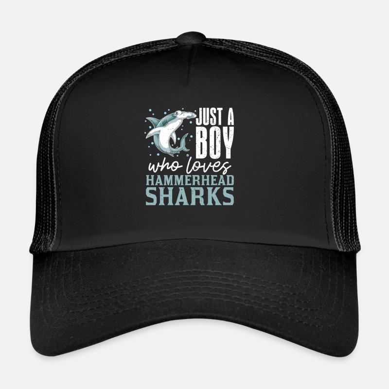 Requin Un seul garçon qui aime les requins-marteaux Requin-marteau Casquette trucker 