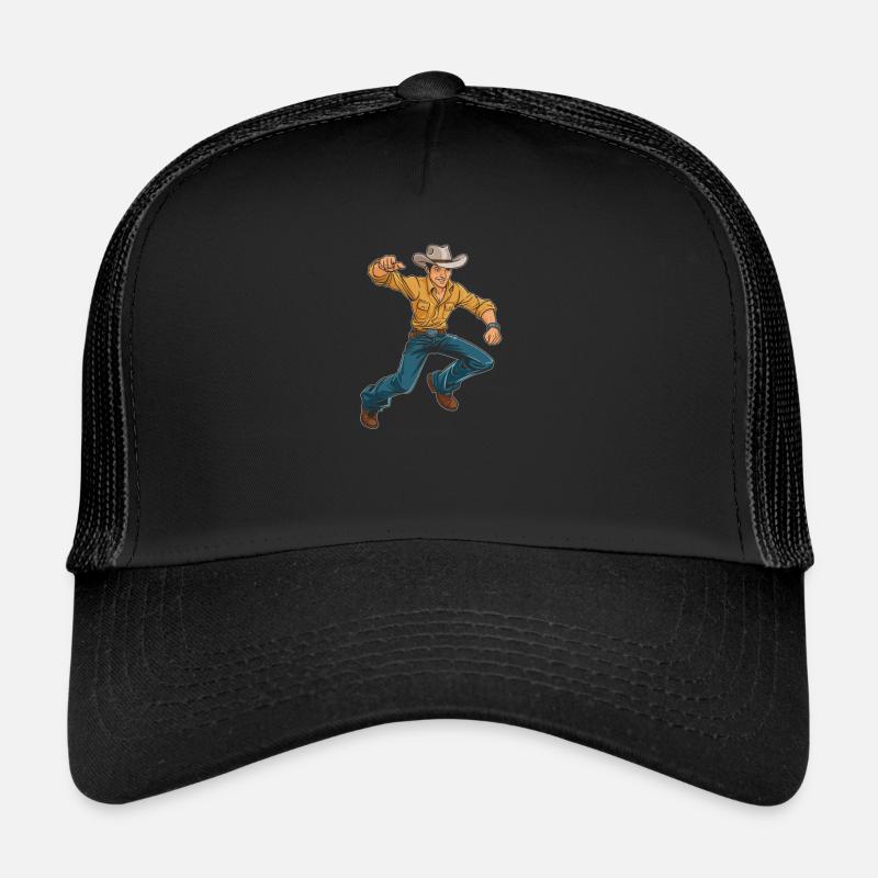 Line Dance - Trucker Cap - Schwarz/Schwarz