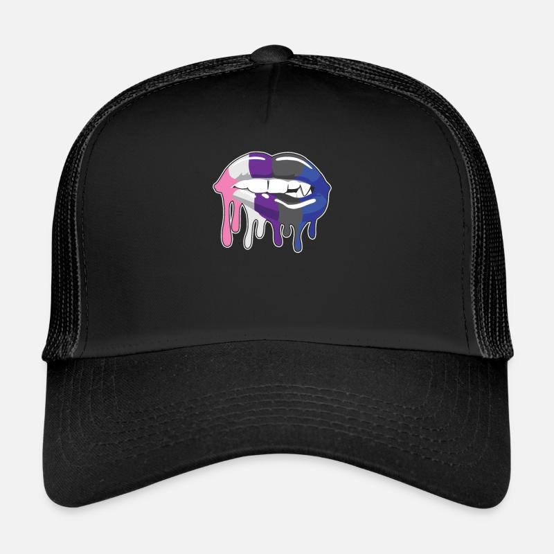 Lèvres genderfluid Casquette trucker 