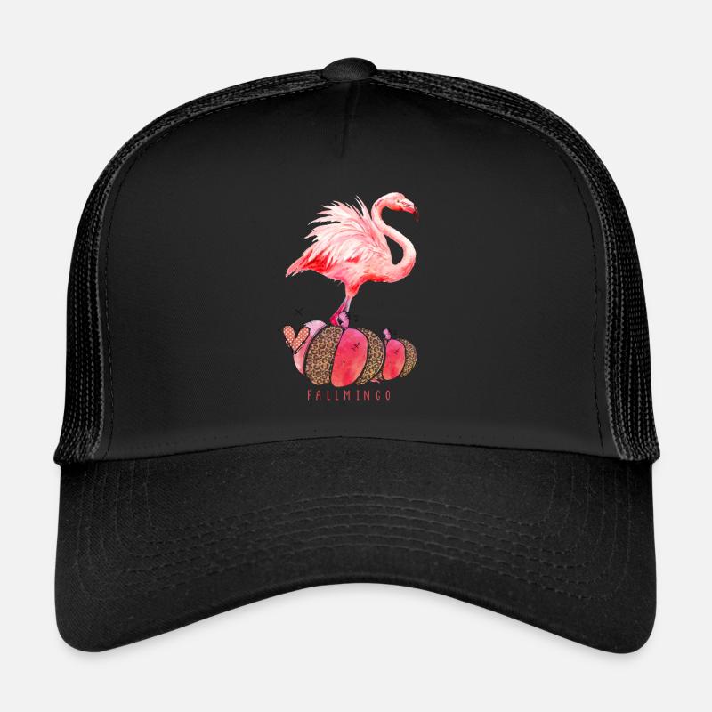 Fallmingo Herbst Leo Kürbis Flamingo Trucker Cap