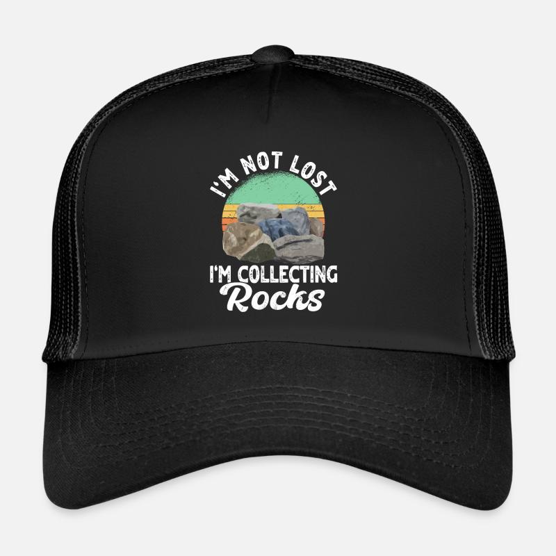 Drôle de collectionneur de pierres Casquette trucker 