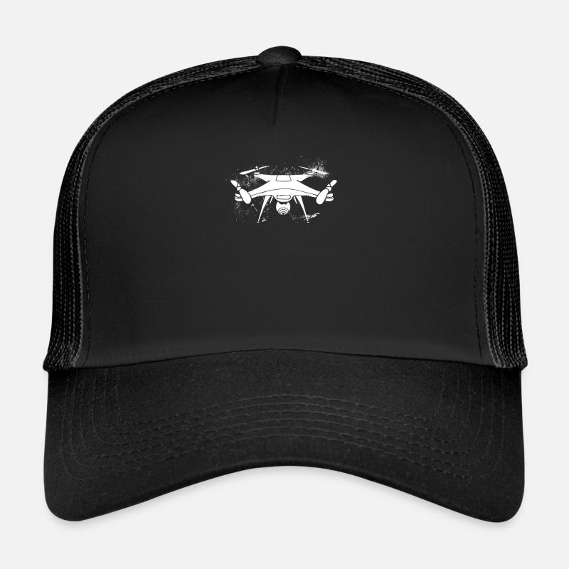 Drohne Quadrocopter - Trucker Cap - Schwarz/Schwarz
