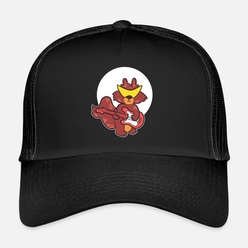 Funky Eichhörnchen Gitarrenspieler Trucker Cap