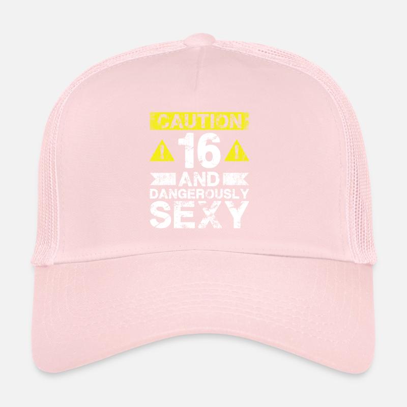 16 Dangerously Sexy - 16th Birthday Trucker Cap