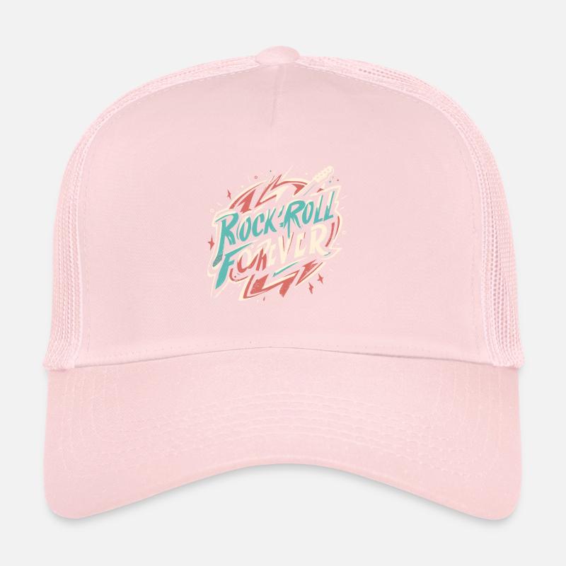 Rock n Roll forever Vintage Logo Trucker Cap