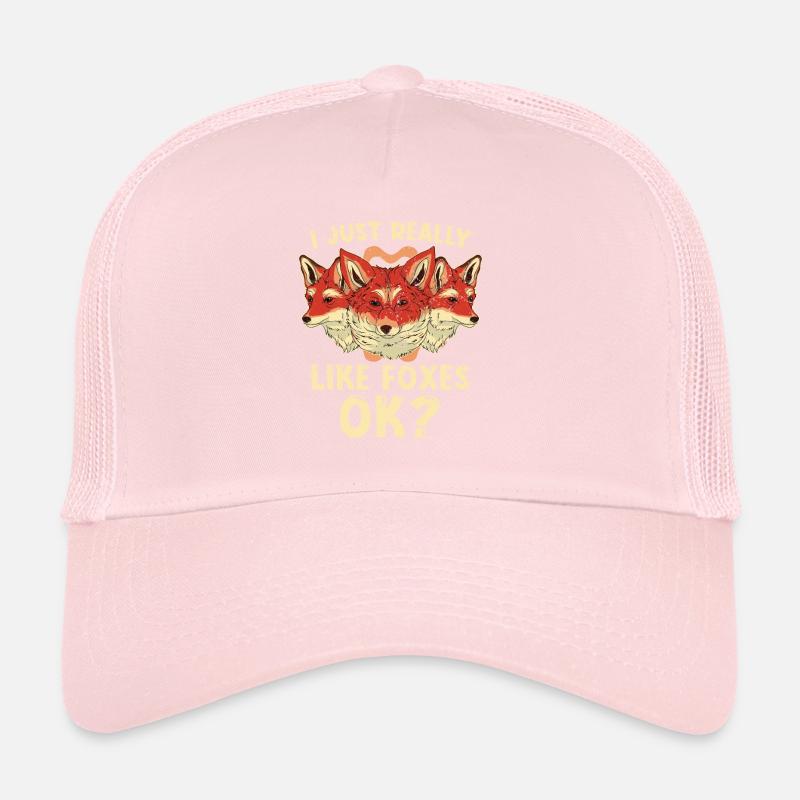I like foxes really ok Funny animal fox Trucker Cap