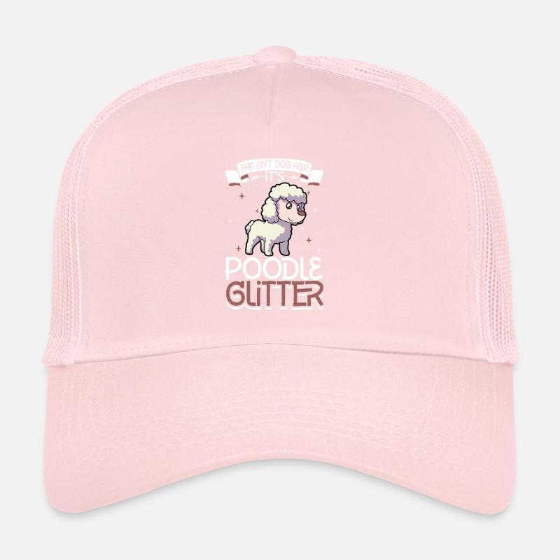 Poodle Glitter Trucker Cap