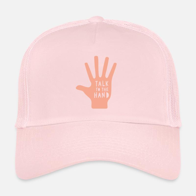 Parlez à la main Rétro Sassy Casquette trucker 