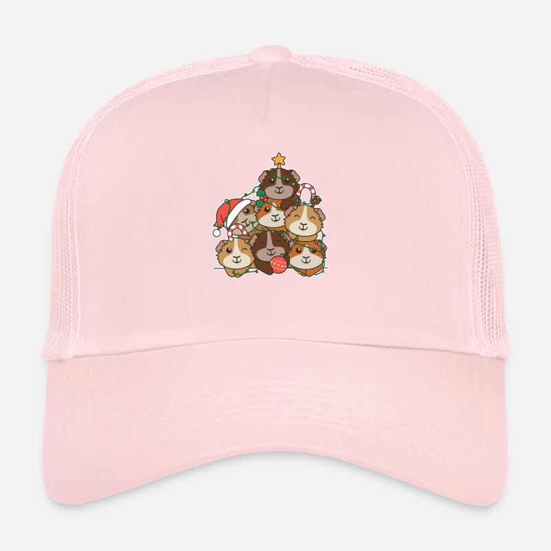 Cochon d’Inde arbre de Noël drôle Animal Casquette trucker 