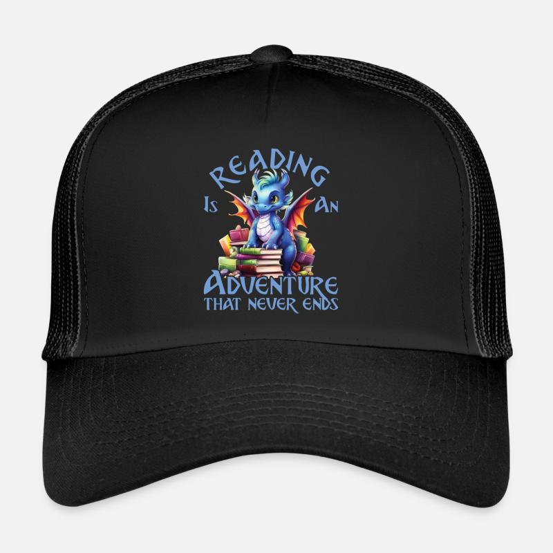 Reading Is An Adventure Library Teacher Trucker Cap