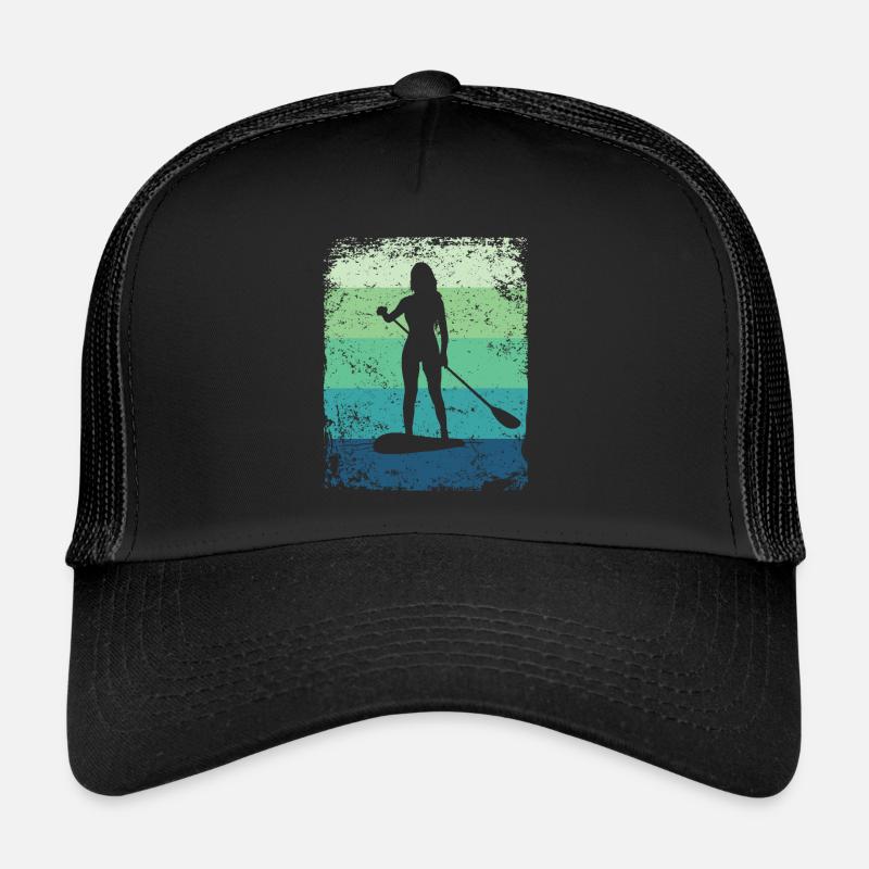 Stand Up Paddling Stand Up Board Sup - Trucker Cap - Schwarz/Schwarz