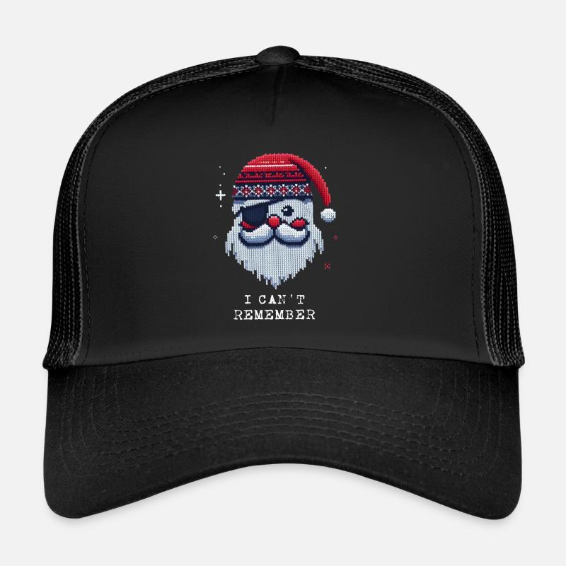 Père Noël avec motif de tricot Eye Patch Casquette trucker 